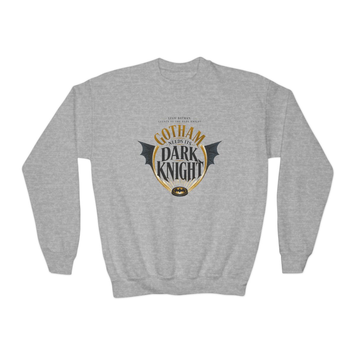 LEGO Batman: Legacy of the Dark Knight "Gotham Needs Its Dark Knight" Crewneck (Kids)